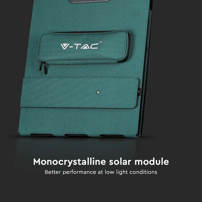 Przenośny panel solarny VT-10120 o mocy 120W dedykowany do banków energii