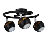 Boni spirala 3x3w gu10 led czarny