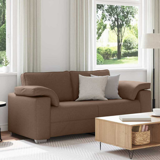 Sofa dwuosobowa Brązowy 180 cm tkanina