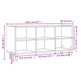 Szafka pod TV, biała, 103,5x30x50 cm, materiał drewnopochodny vidaXL