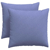 Poduszki na sofę 2 pcs Niebieski dżins 45 x 45 cm tkanina