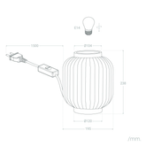 Lampa Stołowa z Porcelany Abruzzo Porcellado E14