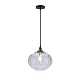 Lampa wiszącza czarna/bezbarwna 240mm Exeter Ledea 50101276