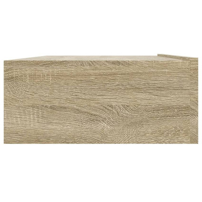 vidaXL Szafka pod TV z oświetleniem LED, dąb sonoma, 90x35x15,5 cm
