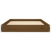 vidaXL Legowisko dla psa, miodowy brąz, 91,5x64x9 cm, drewno sosnowe