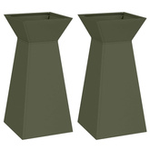 Donica słupowa 2 pcs Oliwkowy 35 x 35 x 73 cm