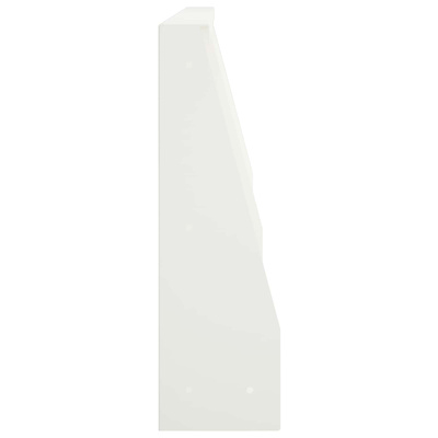 Mur oporowy 2 szt. 80 x 12 x 40 cm Stal Biały