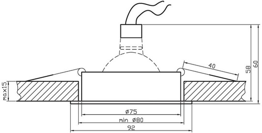 Oprawa stropowa Candellux satyna nikiel aluminium uchylne