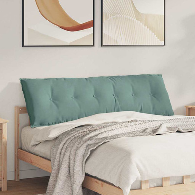 Poduszka na plecy Zielony morski 160 x 50 cm Tkanina sztruksowa
