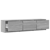 Szafka RTV z LED 165x34x40 cm Szary Sonoma Drewno inżynieryjne