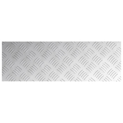 Stopień Prostokątny 4 pcs Srebrny 60 x 20 cm Aluminium