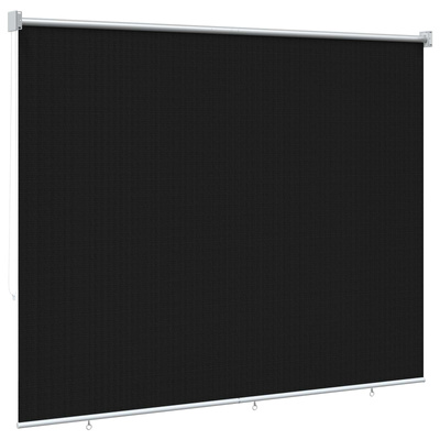 Roleta zewnętrzna 90% blokada UV Czarny 200 x 140 cm HDPE