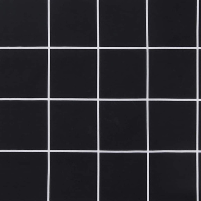 Poduszka na ławkę ogrodową, czarna krata, 120x50x3 cm