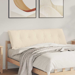 Poduszka na plecy Beżowy 160 x 50 cm Tkanina mikrofibrowa