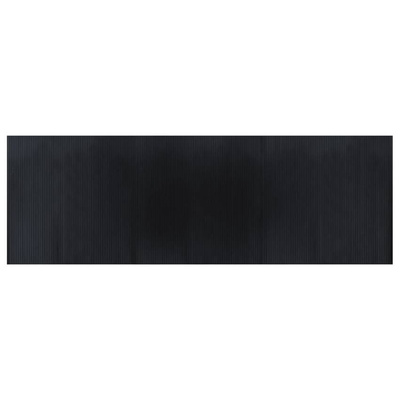 Dywan prostokątny, czarny, 100x300 cm, bambusowy vidaXL