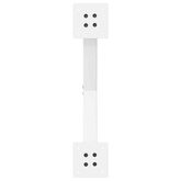 Nogi do stolika kawowego w kształcie litery X 2 szt. Białe 60x(30-31) cm Stal