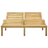 vidaXL Leżak podwójny, impregnowane na zielono drewno sosnowe