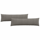 Poduszki na sofę 2 pcs Jasnoszary 145 x 40 cm
