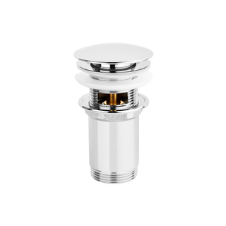 Korek click-clack, mosiężny, uniwersalny, duży grzybek chrom SC-B1-028-G Invena