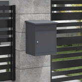 Skrzynka na przesyłki Z blokadą Antracyt 47.5 x 38 x 59 cm Stal