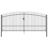 Brama dwuskrzydłowa z grotami, 400 x 225 cm