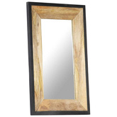 vidaXL Lustro, 80 x 50 cm, lite drewno mango