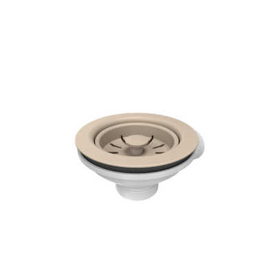 Odpływ zatyczkowy 3 1/2" z syfonem 1-komorowy Power Colour river sand (GRANIT-pionowy), save space (12PB3-P2A-BE)