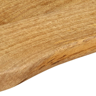 Blat stołu, 160x40x2,5 cm, naturalna krawędź, lite drewno mango