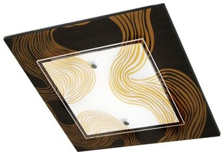 Lampa sufitowa Candellux 10-39654 Morena Plafon 2X60W E27 40X40X8 czarny