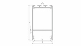 Profil LED LUMINES typ Claro srebrny anodowany 1 m