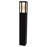 Lampa ogrodowa stojąca LED CROCUS – czarny słupek 2x6W IP65 - nowoczesne oświetlenie ścieżki ogrodowej