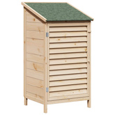 Shed ogrodowy naturalny 59 x 56 x 113,5 cm Drewno Świerkowe