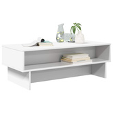 Stolik kawowy Biały 100 x 46 x 35 cm Drewno inżynieryjne