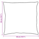 Poduszka z poduszką 2 pcs Biały 50 x 50 cm bawełna