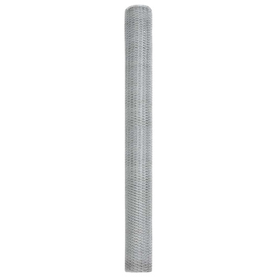 Ogrodzenie heksagonalne 1,5 x 10 m Stal galwanizowana srebrny