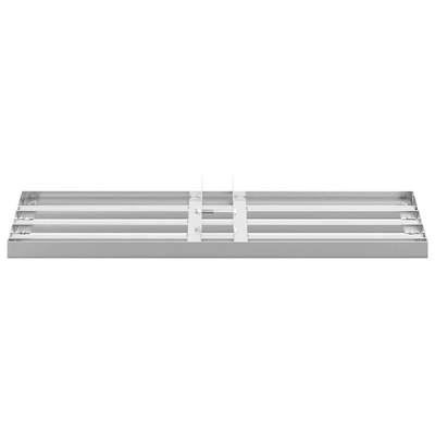 Rake leveling do ogrodu Srebrny 75 x 25 x 6 cm Stal nierdzewna