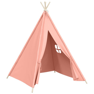 Namiot dziecięcy tipi, z torbą, peach skin, róż, 120x120x150 cm