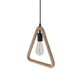 Triun lampa wisząca czarny+beżowy 1x40W E27