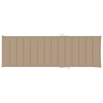 vidaXL Leżak ogrodowy ze stolikiem i poduszką, impregnowana sosna