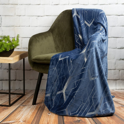 Koc Fla niebieski 150x200