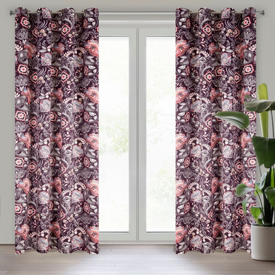 Zasłona Mirei burgundowa 140x250