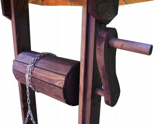 Studnia ogrodowa drewniana duża 135cm ST-2