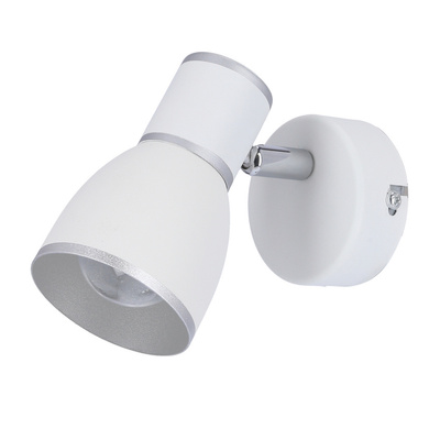 Lampa ścienna kinkiet 1xE14 biały+chrom FIDO 91-63366