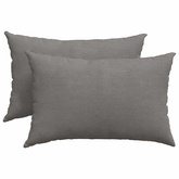 Poduszki na sofę 2 pcs Jasnoszary 60 x 40 cm Tkanina sztruksowa