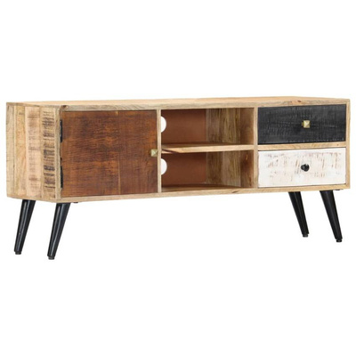 vidaXL Szafka pod TV, 115 x 30 x 47 cm, lite drewno mango