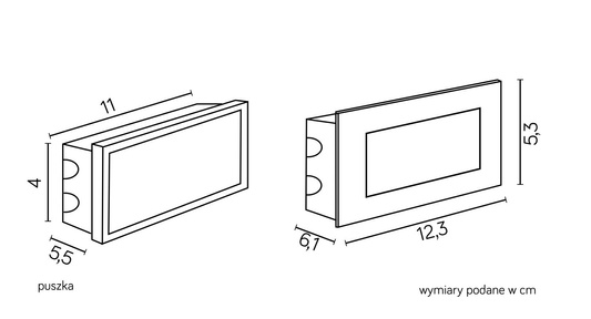 Lampa do zabudowy E 04