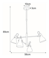 Lampa sufitowa K-8107 z serii KANTI