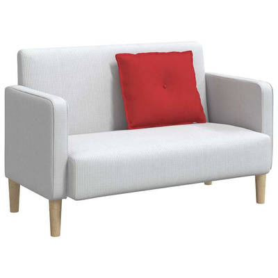 Poduszka na plecy Czerwony 60 x 19 x 50 cm tkanina