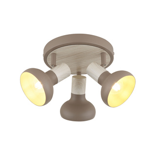 Lampa sufitowa Puerto oprawa 3-punktowa do salonu metalowa