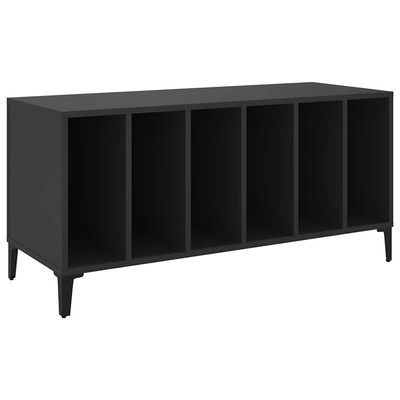 na płyty, czarna, 100x38x48 cm, materiał drewnopochodny Szafka